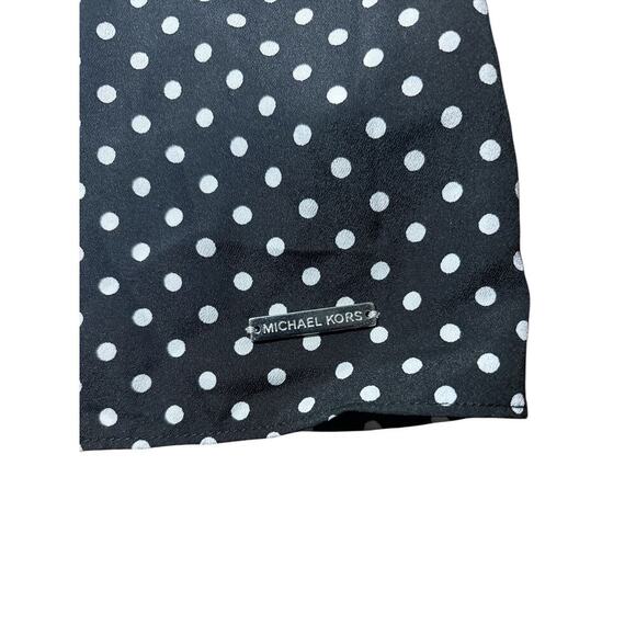 Michael Kors Black & White Polka Dot Blouse-Size XL-NWT - Picture 7 of 9